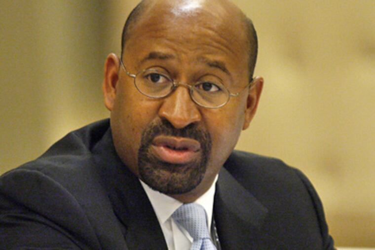 Mayor Nutter says the city will withhold up to 20 percent of the wages of city workers who are behind on their property taxes. (AP File Photo)