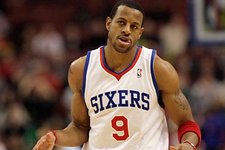 Andre Iguodala delivered one of his best games of the season in the 76ers' win over the Denver Nuggets. (Yong Kim/Staff Photographer)