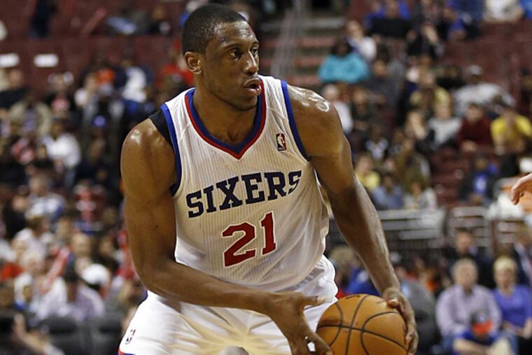 76ers forward Thaddeus Young. (Yong Kim/Staff Photographer)