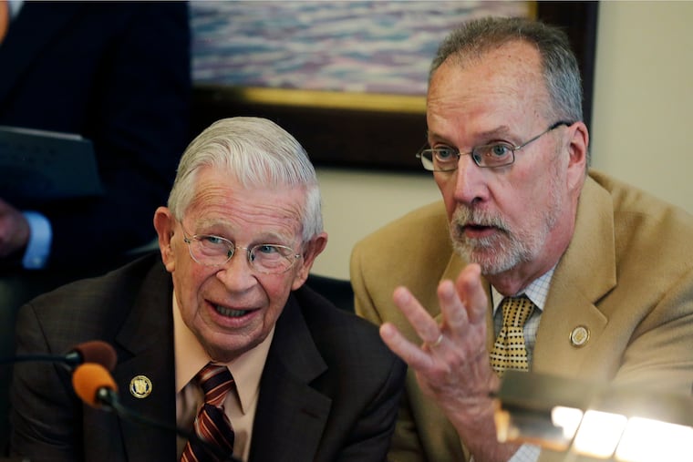N.J. state Sen. Samuel D. Thompson (right), is switching from the Republican to Democratic Party.