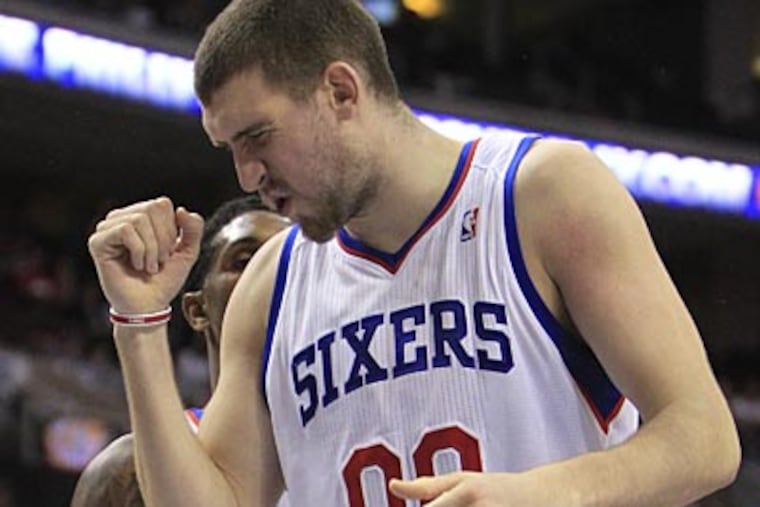 Spencer Hawes leans to the right, but says, "If more people took an interest, whatever side you're on -- left, right, middle -- if people tried to educate themselves more, it would be for the better."