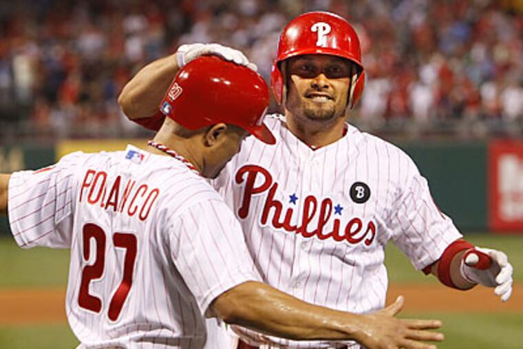 Shane Victorino and Placido Polanco are both battling injuries heading into the All-Star Game. (Ron Cortes/Staff file photo)