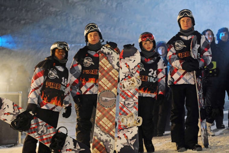 Disney Channel "Cloud 9" stars (from left) Carlon Jeffery, Andrew Caldwell, Dove Cameron, and Luke Benward.