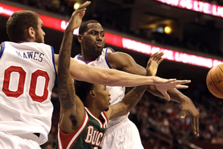 The Sixers improved to 6-0 at home with a 94-82 win over the Milwaukee Bucks on Monday. (David Maialetti / Staff Photographer)
