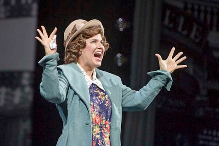 Krissy Fraelich stars as Mama Rose in "Gypsy" at the Media Theatre through Nov. 1. (Laura Briglia)