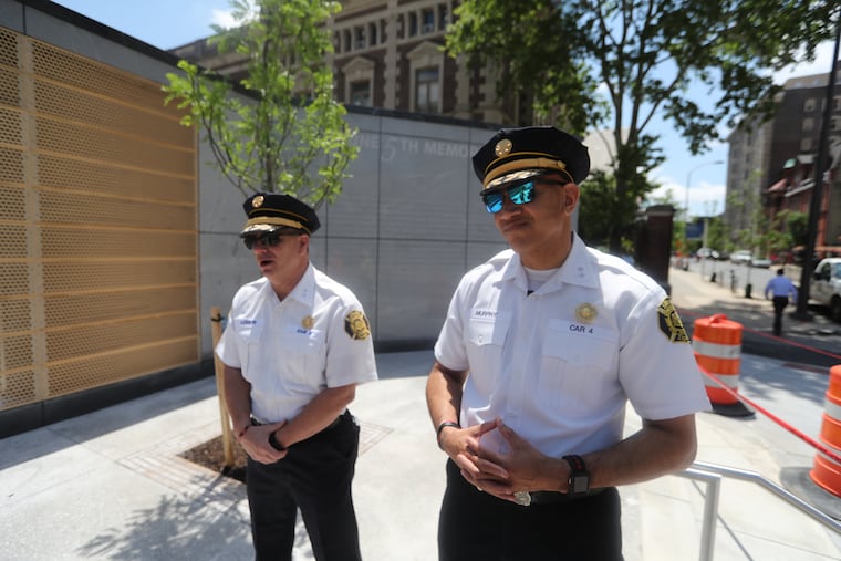 Deputy Fire Commissioner Gary Loesch (L) and Craig Murphy were on the scene four years ago when the Salvation Army building collapsed, and they remember vividly what that day was like. They think of the collapse every time they pass 22nd and Market.