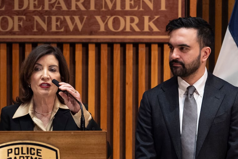 New York Gov. Kathy Hochul with New York City Mayor Zohran Mamdani: The leaders unveiled their plan for free access to childcare in the Big Apple.