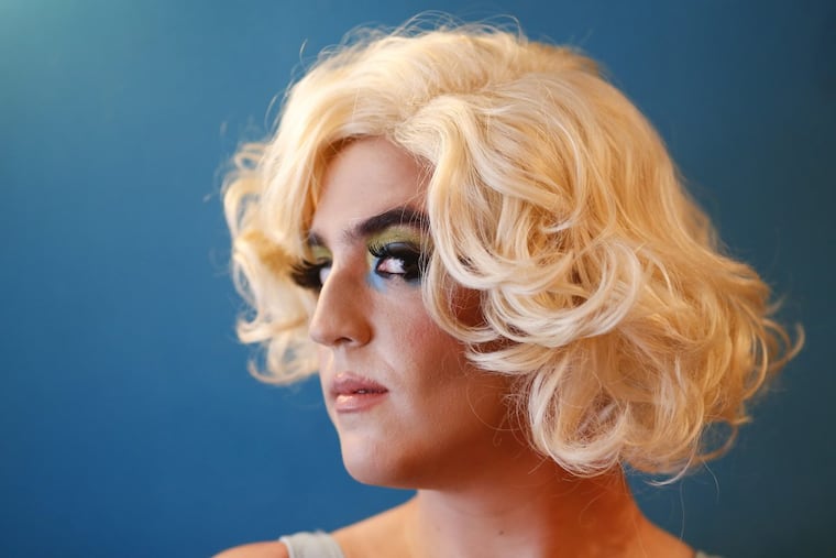 Local poet Gabriel Ojeda-Sague, whose new book, Jazzercise is a Language, explores gender, sexuality and his Latino identity on Wednesday, April 11, 2018 at the Philly Dance Fitness on the 1600 block of South Street.