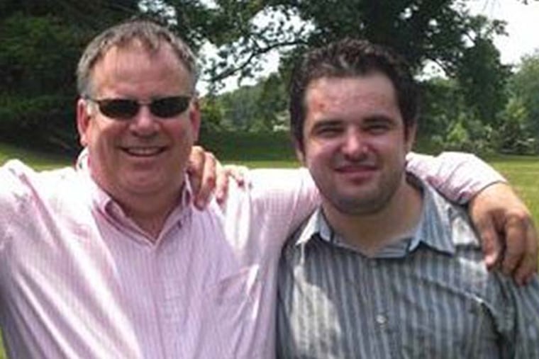 Ed Coles Jr. (left). Son Ryan Coles, 28, has been charged.