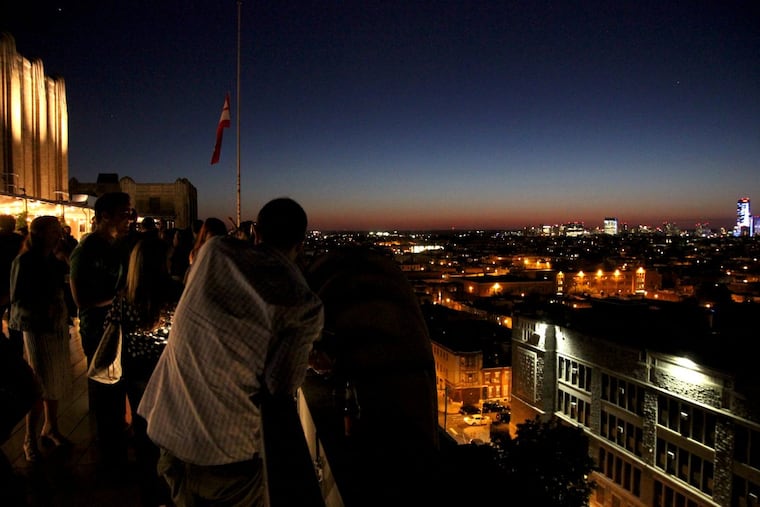 Bok Bar, atop the former Bok Vo-Tech High School, at dusk June 1, 2017.
