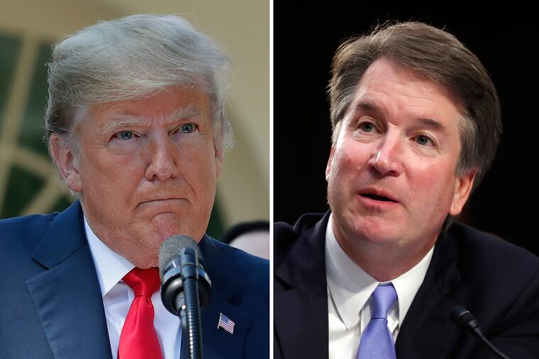 President Trump told reporters that when he heard Supreme Court nominee Brett Kavanaugh testify last week, he "watched a man saying that he did have difficulty as a young man with drink."