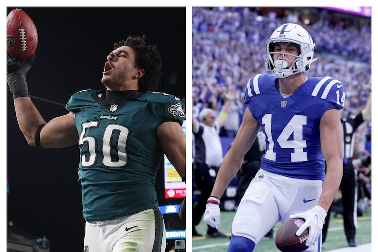 Jaelan Phillips (left) and Alec Pierce agreed to huge deals on the first day of the legal tampering period.