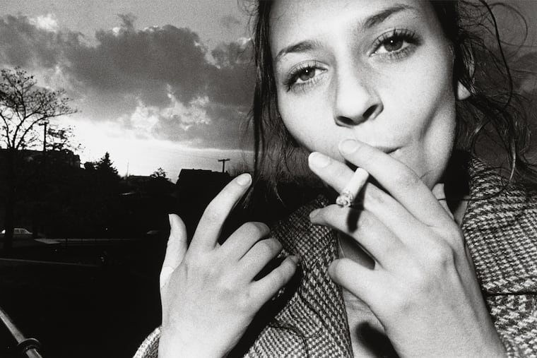 "Smoking Woman" shot by Mark Cohen in 1971.