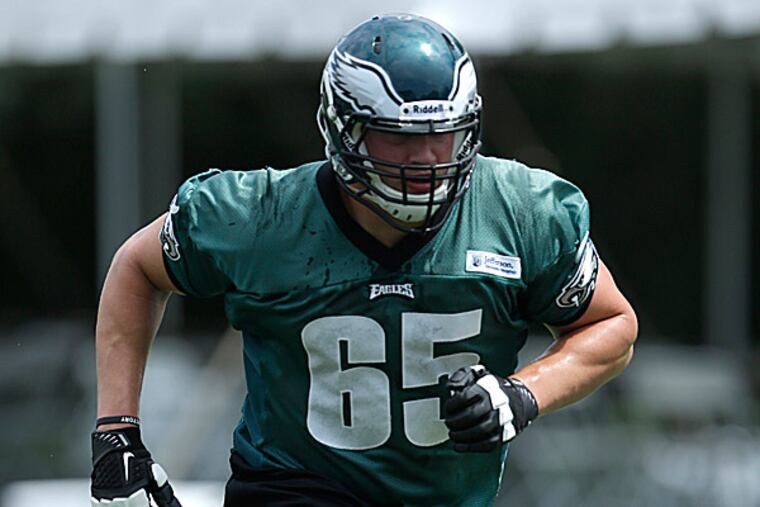 Eagles offensive lineman Lane Johnson. (Matt Rourke/AP)