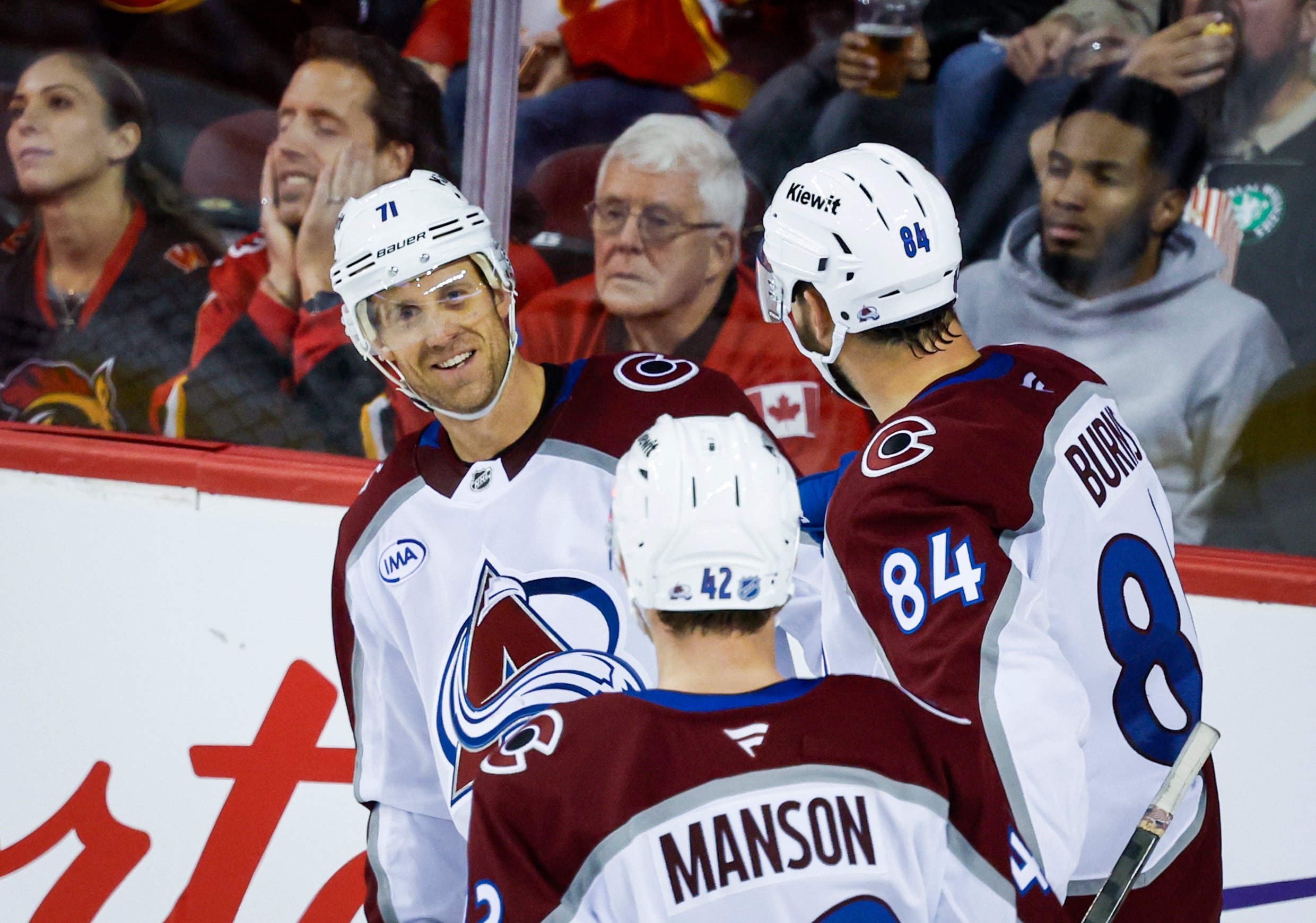Makar had 2 goals and an assist in the Avs' 7-3 victory over the winless Flames