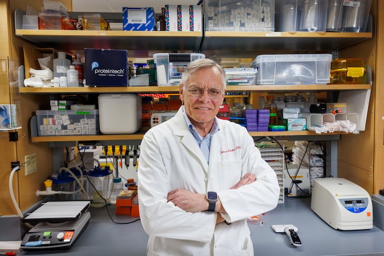GEMMA Biotherapeutics CEO Jim Wilson in the company's lab in Philadelphia.