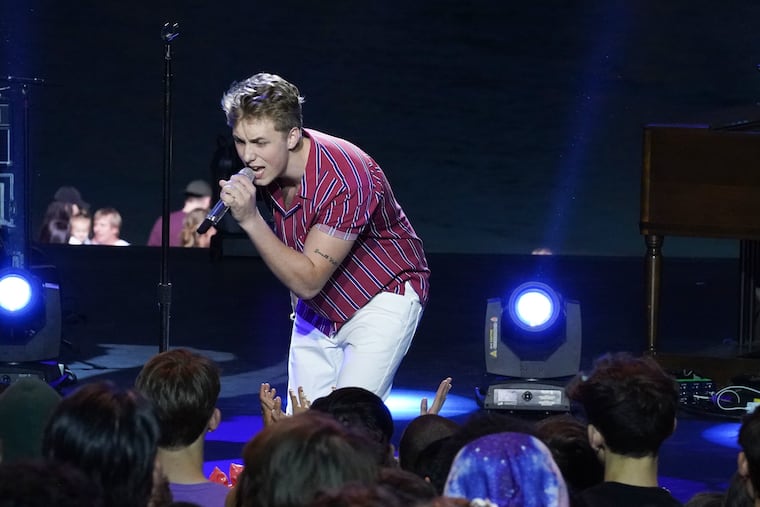Narberth's Louis Knight performs in Hawaii earlier this season on ABC's "American Idol." He's now in the season's Top 20.