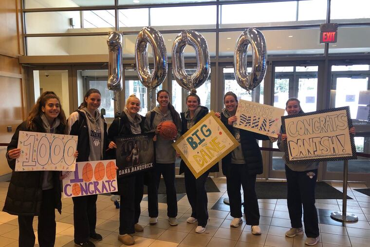 Dana Bandurick surpassed the 1,000 point mark as the Council Rock North girls' basketball team beat Bonner-Prendergast, 59-56, on Sunday.