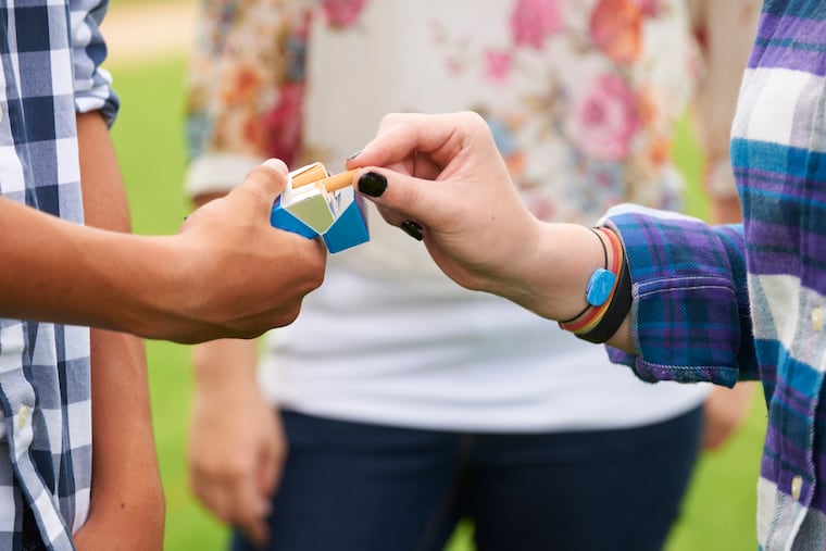 Studies show that keeping teens away from cigarettes means they're less likely to smoke as adults.