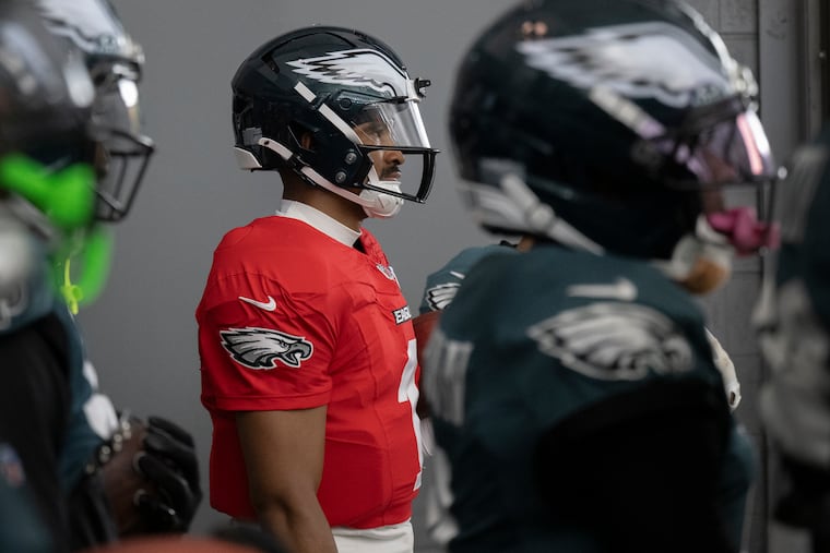 Don't expect to see Jalen Hurts take the field during the Eagles' first preseason game against the Baltimore Ravens.