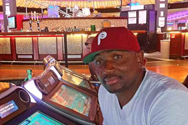 Shirn Williams, 41, of Brooklyn, used to frequent Atlantic City. He now goes to Resorts World Casino New York City about four times a week. "It's so close," Williams said as he played video roulette at Resorts World on a recent weekend (June8). (By Suzette Parmley)