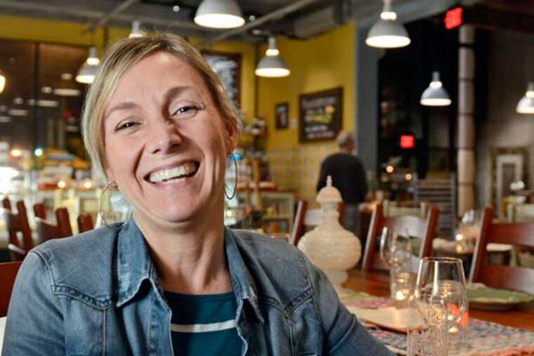 Aimee Olexy at Talula's Daily, the new market-cafe on the opposite side of the Washington Square building where she also runs the restaurant Talula's Garden.