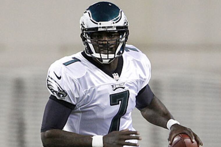 "I'm the one who has to deal with it and go out there and make it right," Michael Vick said. (Yong Kim/Staff Photographer)