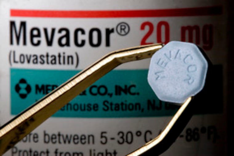 Merck is seeking FDA approval to sell Mevacor over-the-counter. Meanwhile, the firm settled for $20 million a case involving a chemical spill 18 months ago. Story, A1.