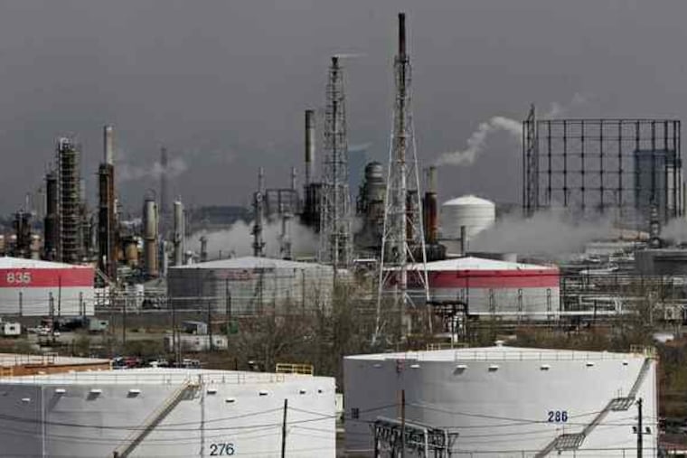 Sunoco's South Philadelphia refinery. The seven refineries in Pennsylvania, New Jersey, and Delaware employ about 3,000.
