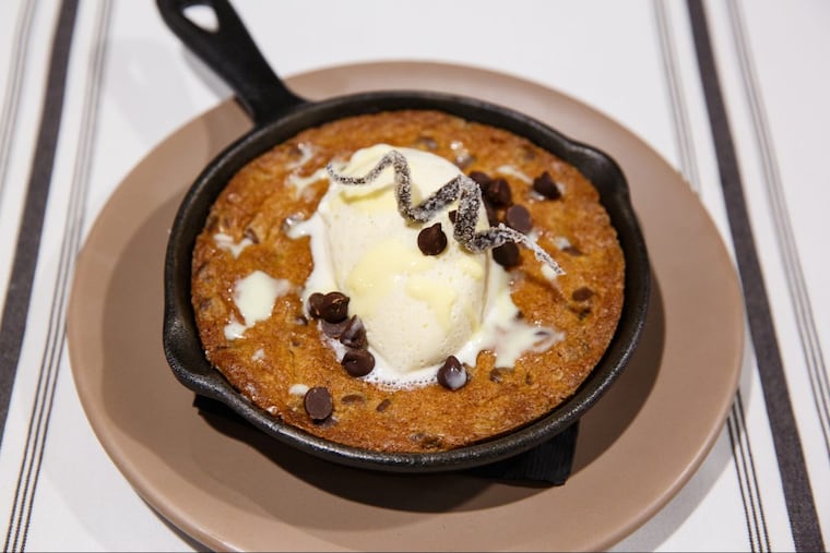 The chocolate-chip skillet cookie at Six Feet Under.