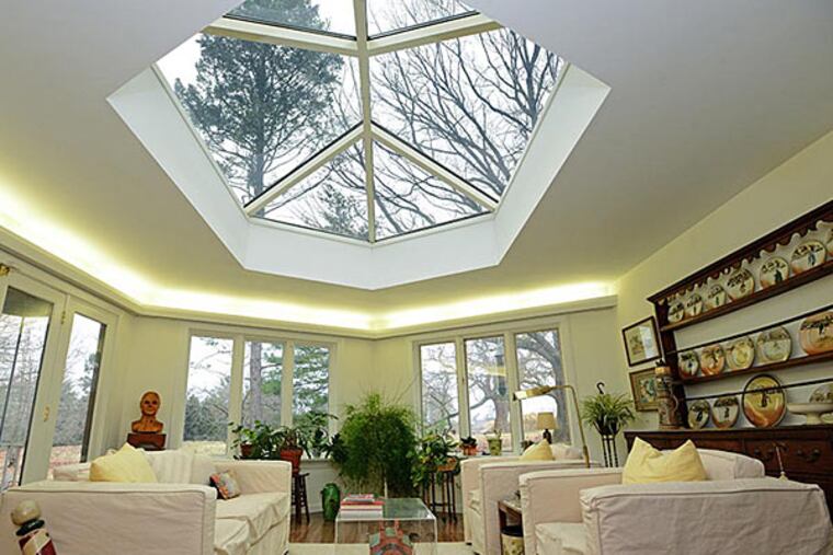 This unique hexagonal home in Wynnewood, which was designed by Henry Magaziner, is on the market for $1.4 million.