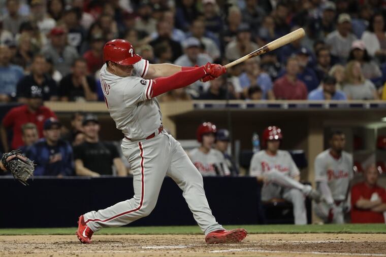 Rhys Hoskins has shown some power early in his big-league career.