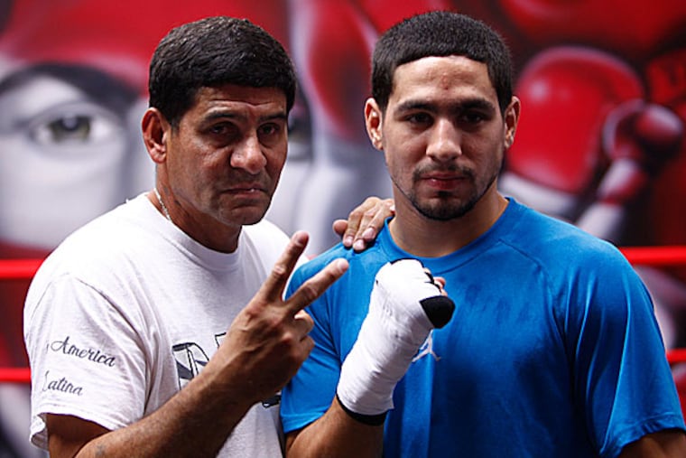 Angel Garcia (left) and Danny Garcia. (Luke Rafferty/Staff Photographer)