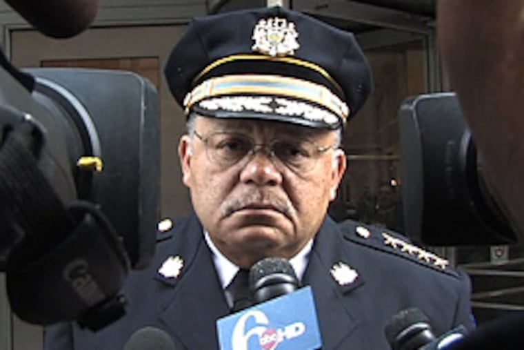 New Philadelphia police chief Charles Ramsey speaks during accused cop killer John Lewis' preliminary hearing. (Laurence Kesterson/Inquirer)