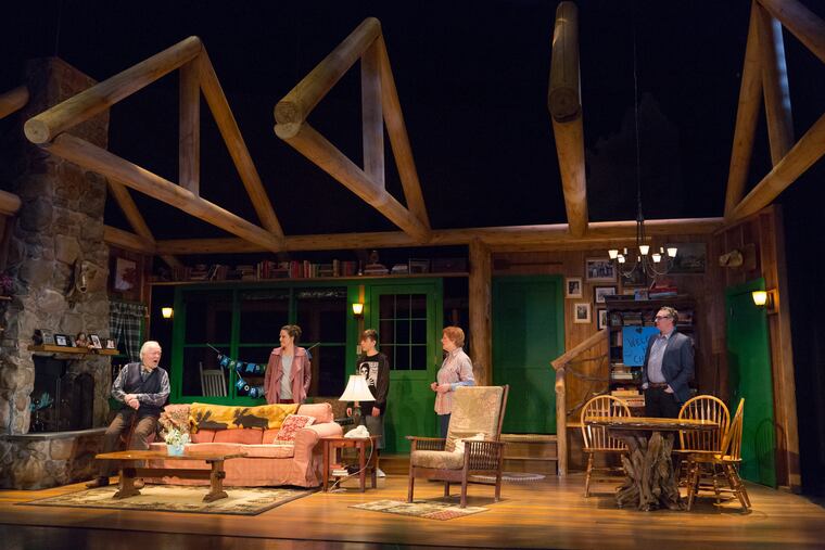 The cast of "On Golden Pond," through Feb. 10 at the Bristol Riverside Theatre.