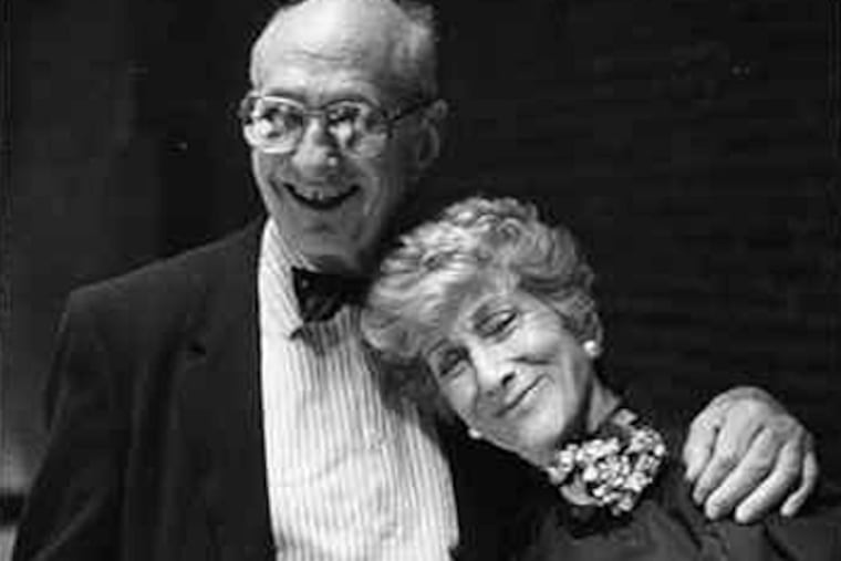 Valla Amsterdam with husband Gustave, who died in 2001. He handled the finances, but "she told him what to wear," recalls a grandson.