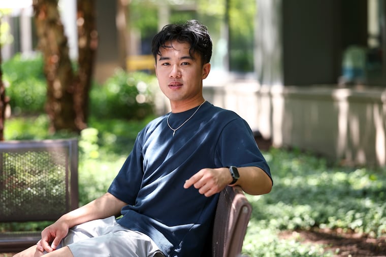 Matthew Soesanto at Drexel University's campus. The biology student finished his classes in March and spent time looking for jobs before learning he'd be offered a Fulbright grant.