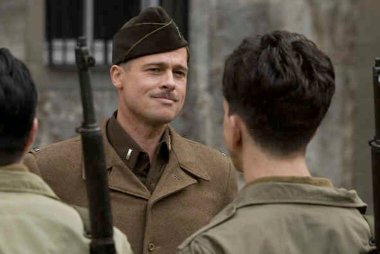 Pitt is commander of the Jewish-American unit.