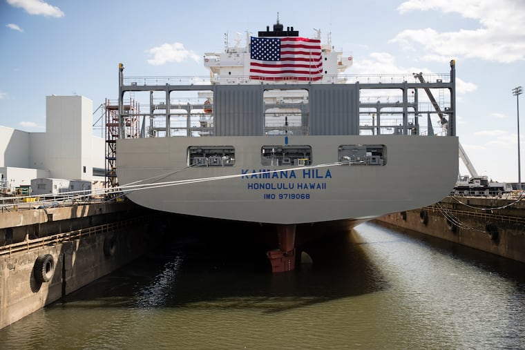 The Kaimana Hila at the Philly Shipyard last month.