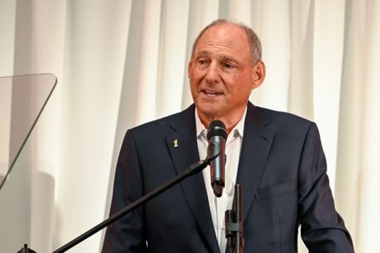 Richard Green, owner of Firstrust, during an event at the bank's operations center in Horsham, Pa., held in September to announce he's stepping down as CEO.