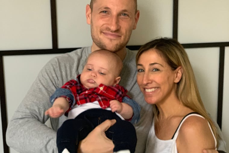 Ryan and Carrie with baby Benjamin.