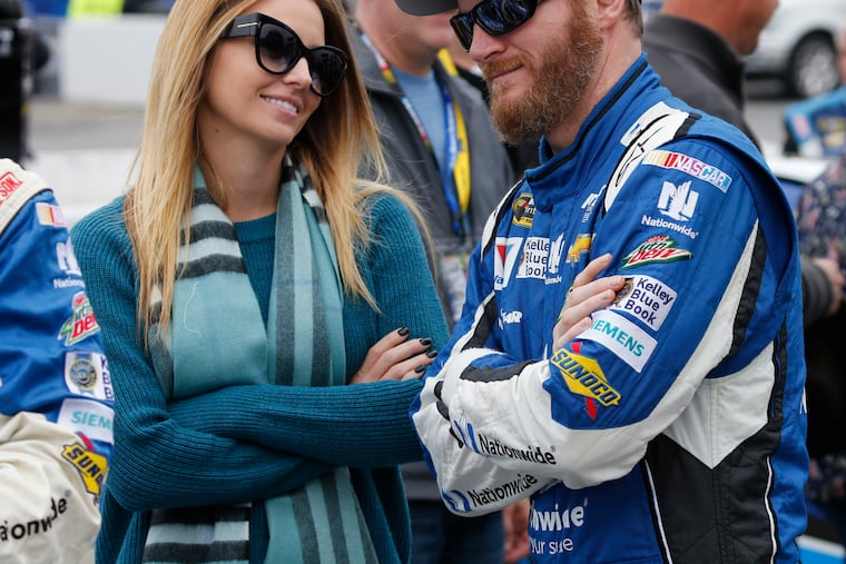 Dale Earnhardt Jr. and his wife, Amy Reimann.