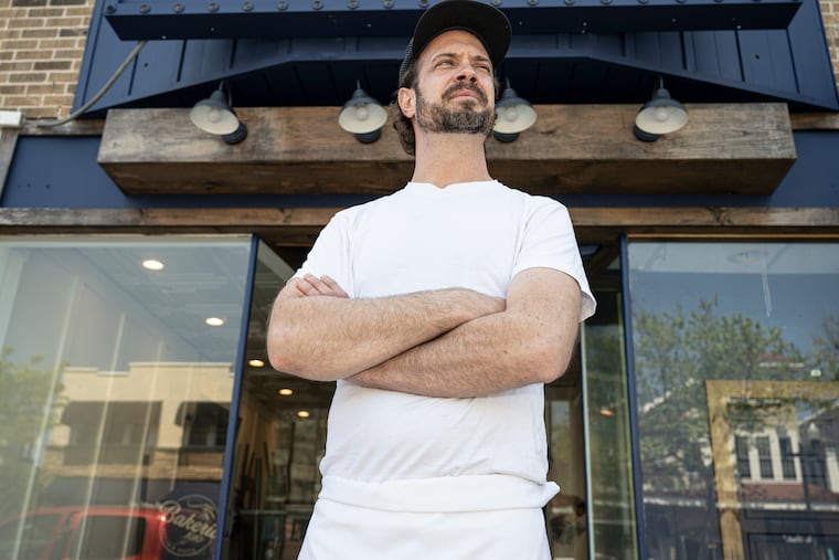 Mike Fitzick at his pizza shop, Bakeria 1010, in Ocean City, N.J.