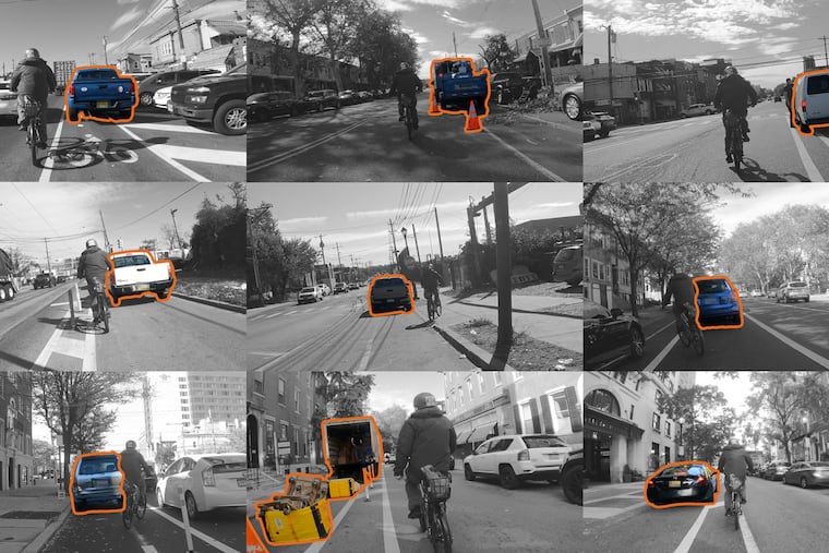Even where cyclists have dedicated bike lanes, they’re often obstructed by vehicles that are unlawfully blocking bike lanes.