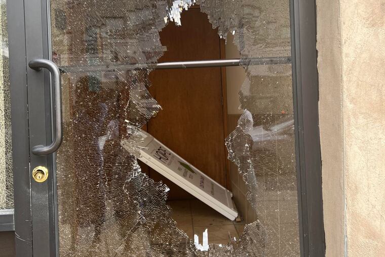 Vandals targeted the Hope Pregnancy Center — a pro-life facility run by the Greater Exodus Baptist Church — on North Broad Street earlier this month.
