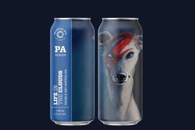 Can artwork was done by Philadelphia artist Christina Hess.