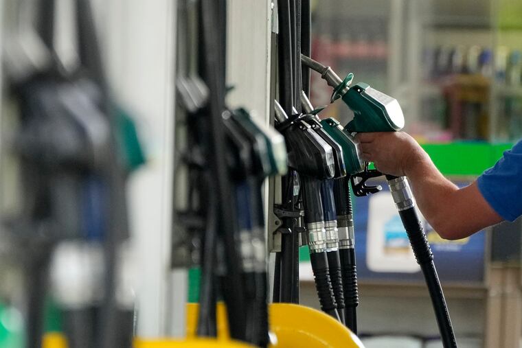 A gas station in London.