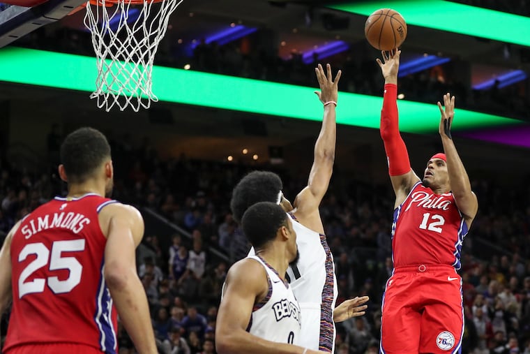 Tobias Harris (12) and his Sixers teammates hold the eighth spot in The Inquirer's NBA power rankings.