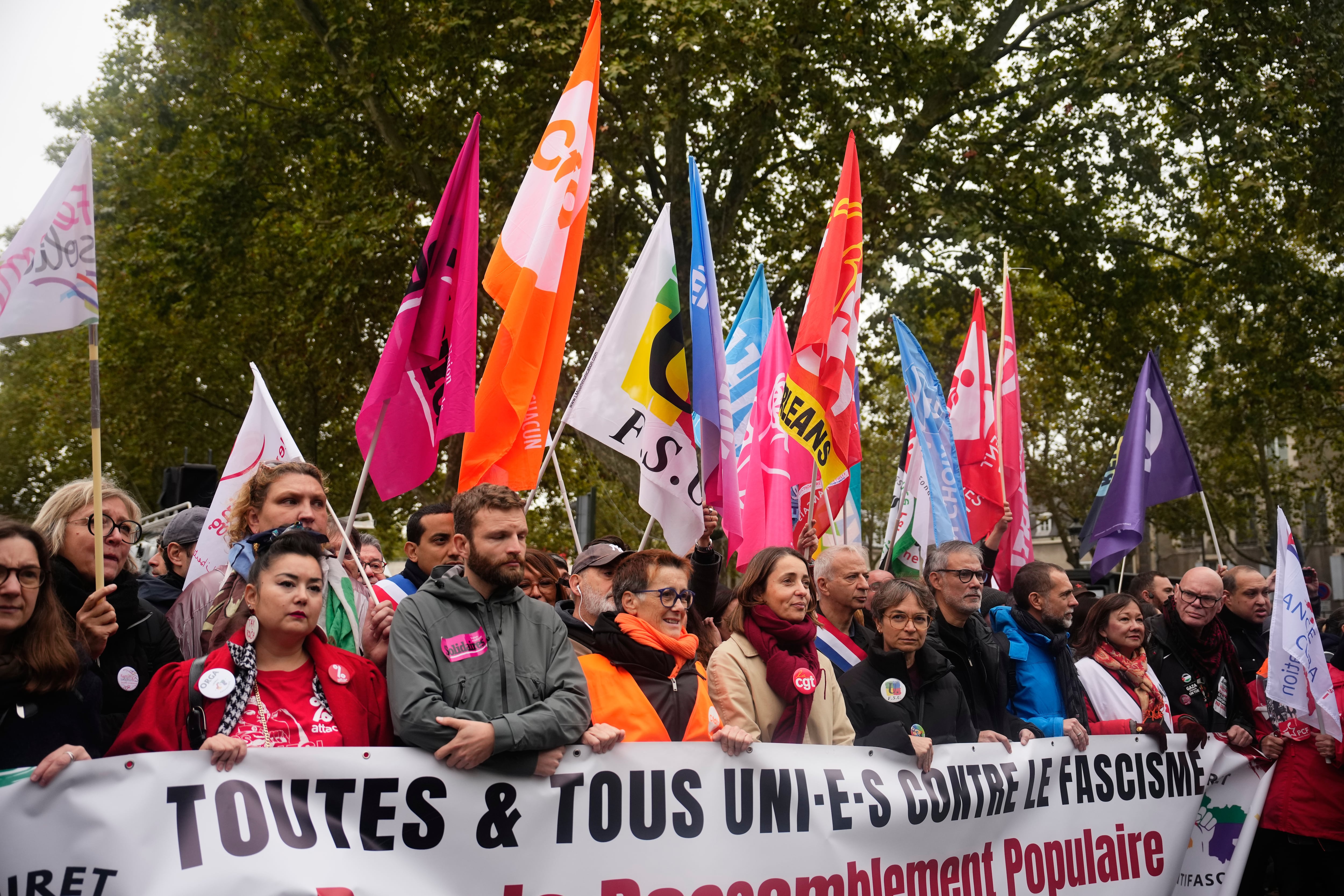 France deploys thousands of police as Paris march is restricted to city’s edge