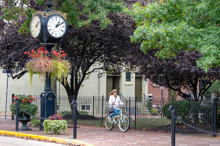 Along Haddon Avenue in downtown Collingswood.